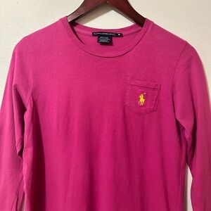 Ralph Lauren Sport Women’s Cotton 3/4 Sleeve Tee Top Pink
